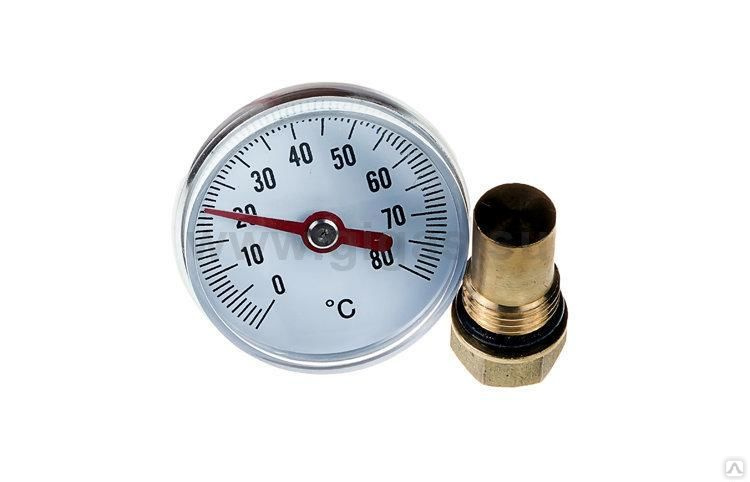 Термометр биметал.аксиальное присоединение Y-40T-80 TIM